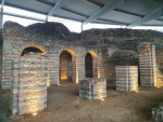 Forum antique de bavay vue des vestiges (protégés)